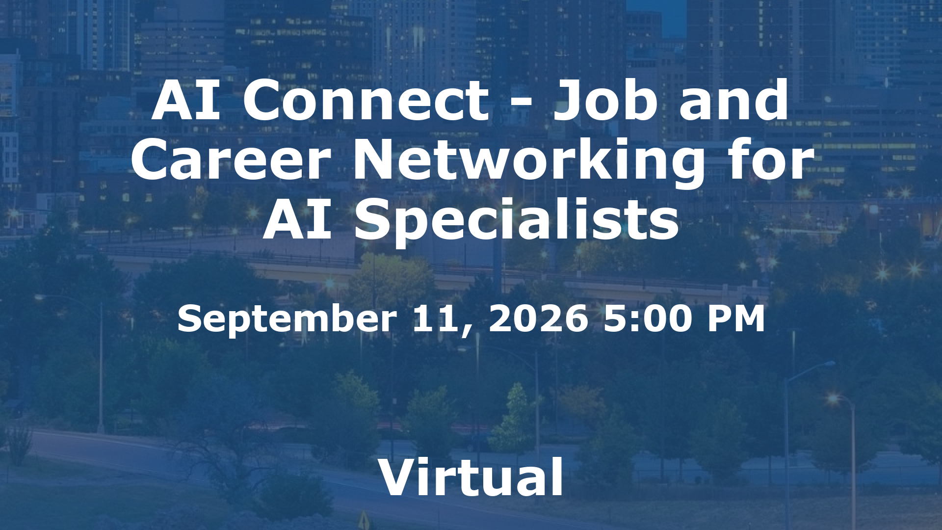 AI Connect - Job and Career Networking for AI Specialists event image